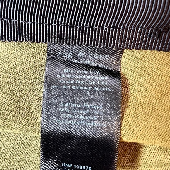 RAG & BONE Collier High-Rise Pants in Olive Green Women’s Size 6 - Picture 11 of 12